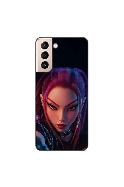OEM Husa compatibila cu Samsung Galaxy S21 Silicon Gel Tpu Model KPop Demon H...