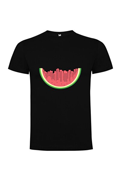 iLovePrints Melon Cityscape Dreams Tshirt