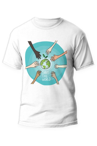 iLovePrints Μπλούζα Ecology Σώσε τον Κόσμο