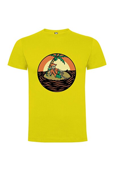 iLovePrints Pirate Skeleton Palmscape Tshirt