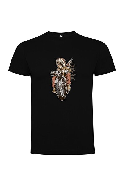 iLovePrints Retro Biker Warrior Tshirt