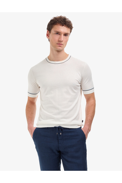 Pierre Cardin تي شيرت إكرو سليم فيت 100% قطن برقبة دائرية 50320794-VR019