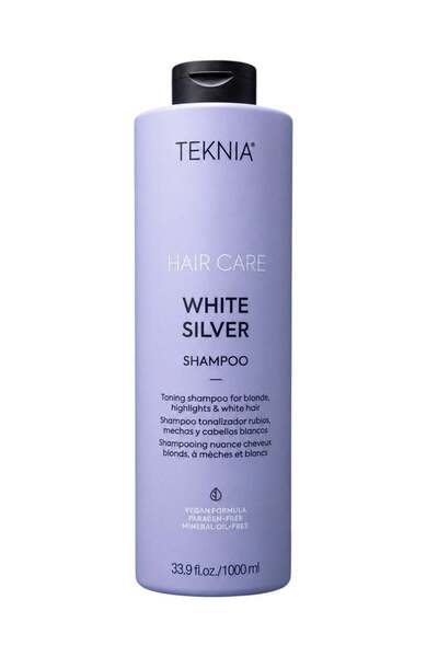 teknia Technia Silver White Shampoo and Color Enhancer for Gray and Blonde Ha...