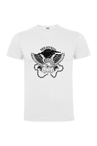 iLovePrints Chained Bird Logo Design Tshirt