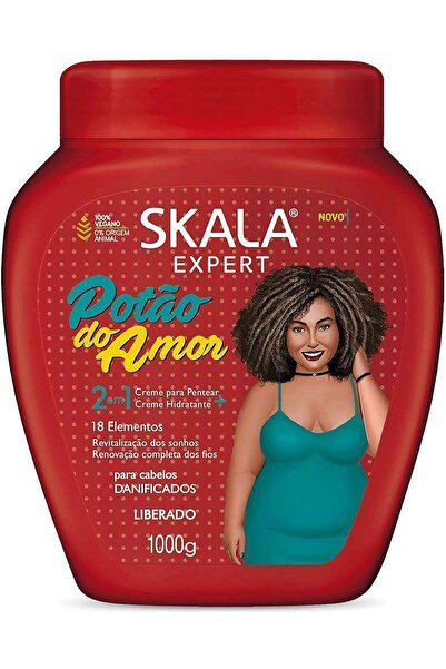 SKALA EXPERT كريم سكالا لجميع أنواع الشعر 1000 مل، يلين ويرطب الشعر بزبدة الك...