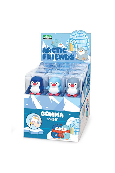 Lebez Арктически приятели 3D гумичка, 3 цвята, за възраст 3+, 6+, 8+ години