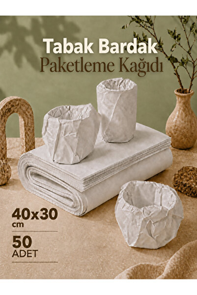 Ezupack 50 Adet 30x40 Bardak Tabak Cam Kase Sarma Taşıma Koruma Paketleme Amb...