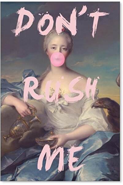 ESSESORIES ZERFVTG Funky Pop Don't Rush Me Victorian Aesthetic Poster Wall Ar...