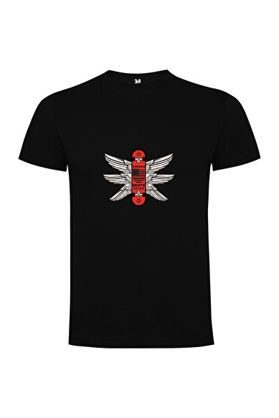 iLovePrints Winged Skateboard Chic Tshirt