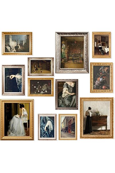 ESSESORIES Gothic Victorian Antique Dark Pictures Vintage Aesthetic Poster Wa...