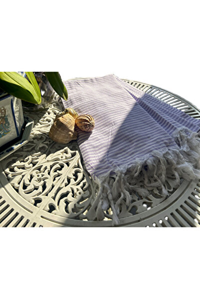 Ağcabay Tekstil Ağcabay Denizli 100% قطن 100x200 سم، شماغ شاطئ وحمام سباحة مخ...