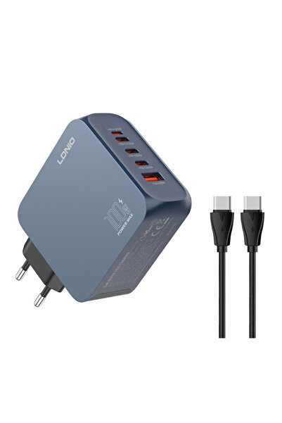 LDNIO φορτιστής τοίχου Q8 με καλώδιο USB-C, USB/Lightning/3x USB-C, GaN, 100W...