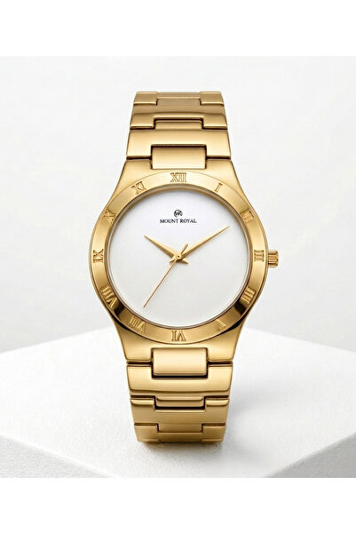 MOUNT ROYAL Mont Royal Watch for Men in Stainless Steel with Gold Color and W...