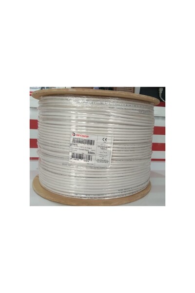 FRANKEVER (سعر 1 متر) كابل هوائي تلفزيوني من النحاس الأبيض REÇBER RG6 U4