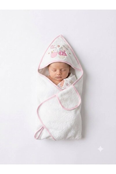 DAY BY DAY Newborn Baby Towel with Hood Suitable for Newborns to 9 Months Old