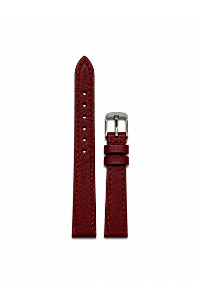 Leather Class Kadın Yazlık Bordo Renkli Deri Saat Kayışı | 14 mm Ölçülerinde