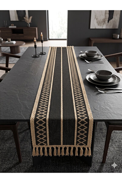 nf natural fabrica Cotton Linen Bohemian Style Multi-Purpose Runner