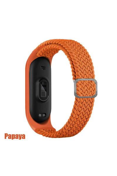 Buti Xiaomii Mi Band 3 - 4 Premium Quality Nato Fabric Mesh Strap Colorful Sm...