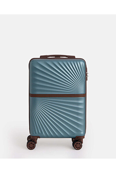 REDTAG Teal ABS Hard Trolley Luggage 20 Inch