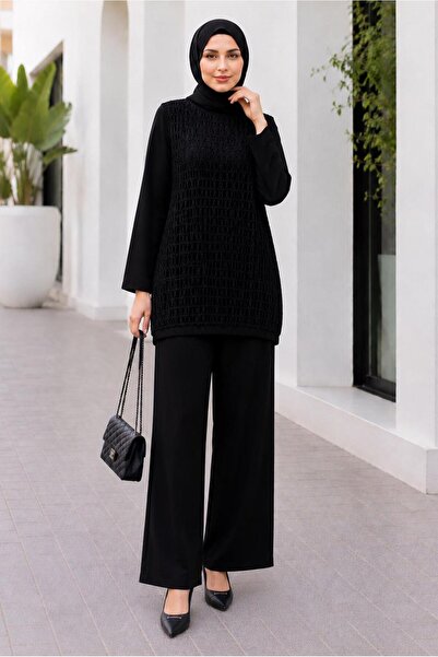 Alvina Fi̇le Detailled Pants Suit 20982