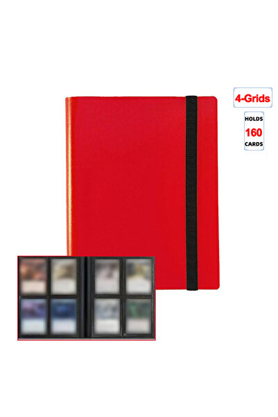 choice2 Red 4 Grids 1Pc Card Binder 160/360/480 Trading Card Holder Book PP C...