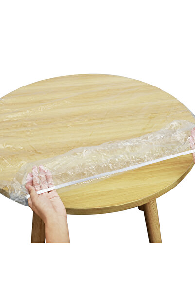 Choice1 102 to 112 cm Transparent Round Tablecloth Elastic Transparent PVC Wa...