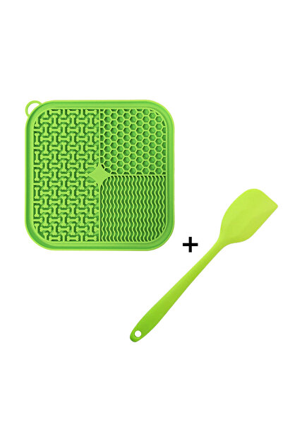 Choice1 GREEN Licking Mat Slow Feeder for Dogs and Cats, Premium Lick Pad wit...