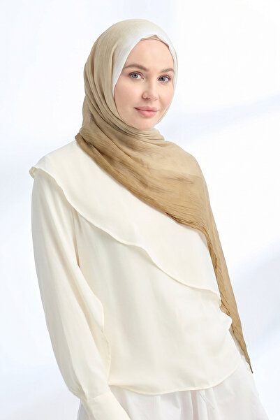 ARMANDA Pure Comfort Viscose Shawl - Milky Brown-Cream