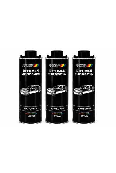 Motip Set 3 Bucăți Soluție Protecție Șasiu Bituminoasă Negru 1L – Protecție A...