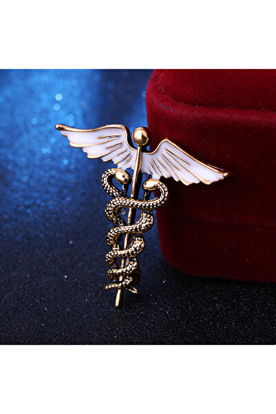 Choice Style 1 Medical Brooch Classic Brooch Snake Stick Wings Medicine Badge...