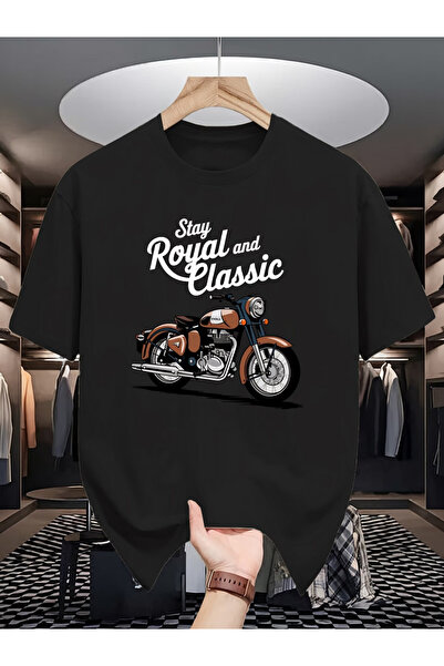NOURAM تي شيرت بأكمام قصيرة من STAY ROYAL AND CLASSIC، تي شيرت رجالي عصري بطب...