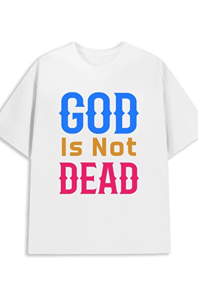 NOURAM تي شيرت رجالي من Comfort Colors بطباعة 'God Is Not Dead'، 180 جرام، 10...