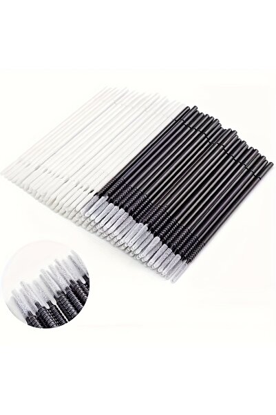 Choice White and Black 200pcs Micro Brushes Cotton Swab Eyelash Extension Cle...