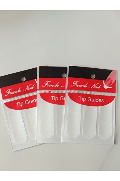 Choice1 3pcs Style A 3PCS French Nail Art Stickers White Self-Adhesive Nails ...