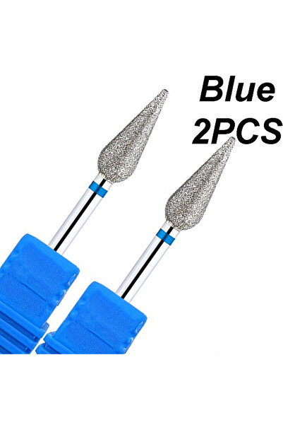 Choice3 Blue 2pc 1PC/2PCS Diamond Nail Drill Bit，Flame Nail Bits Electric Mil...