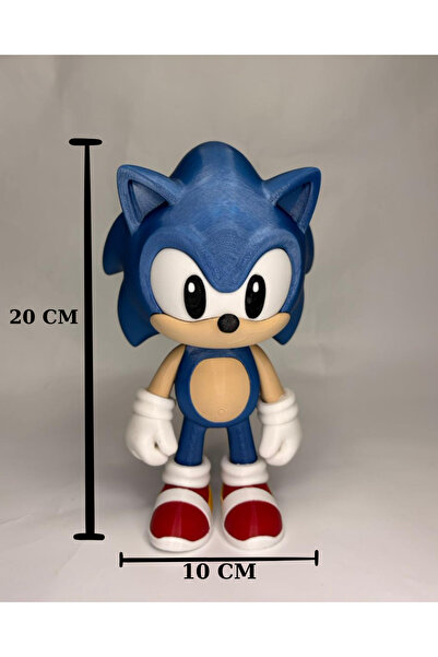 Nilce3D Video Oyunu Temalı Dekoratif Sonic Figür