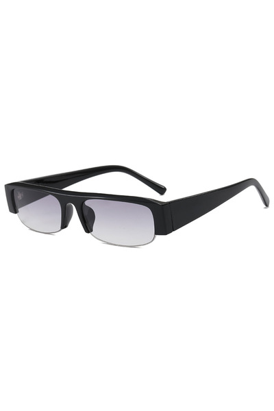 Choice7 as shown gradient gray Vintage Rectangle Sunglasses Women Fashion Bra...