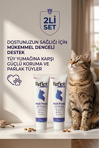 Reflex Care Tüy Yumağı Önleyici Malt Macun 75 G 2li set