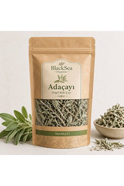 BlackSeaOrganics Adaçayı 60 Gr Doğal Bitki Çayı