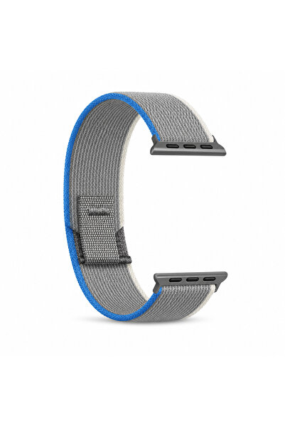 HYPERSOFT Apple Watch 3-4-5-6-7-8-9-10-Se Tüm Serilerle Uyumlu Bez Kumaş Spor...