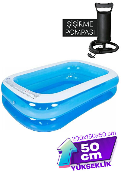 St Morritz Blooma Dikdörtgen Şişme Büyük Boy Aile Havuzu 200x150 cm - Fiyatı,...