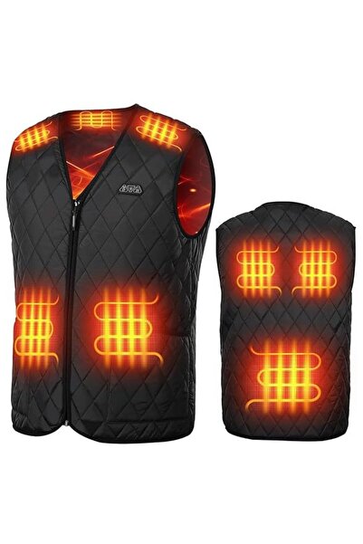 Dotail Heated Vest, 8 heating zones, 3 temperature settings, 5V/2A USB, size ...