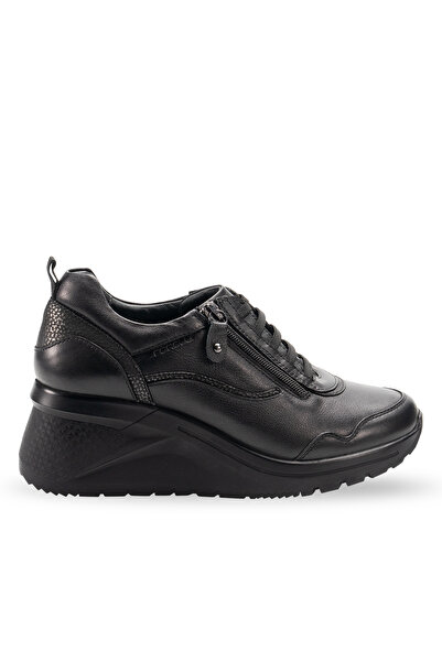 Forelli Zeyem Comfortable Side Zipper Thick Heeled Women's Shoes