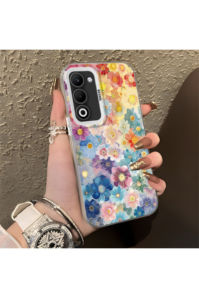 ARTISHELL Oppo A5 4G/5G Uyumlu Tam çiçek desenli, dayanıklı ve darbe korumalı...