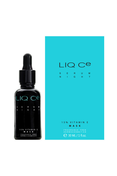 LiqPharm LIQ CE Serum Night 15% Vitamina E MASCĂ – Ser-mască de noapte hrănit...