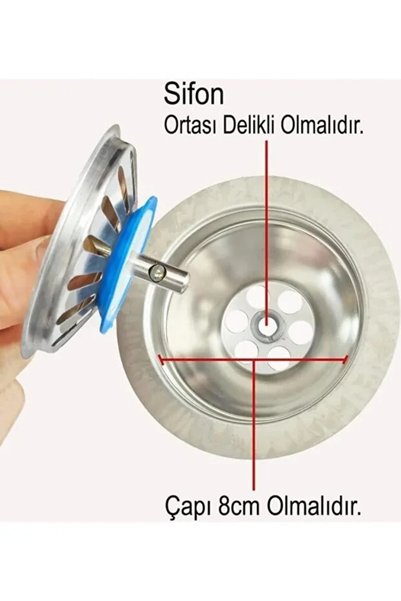 Generic Brand Kitchen Sink Strainer, Stainless Steel, Sink Drain Plug