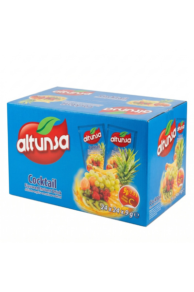 Altunsa Karışık Meyve Aromalı Soğuk Toz İçecek 9 G x 24 Adet 1 KOLİ