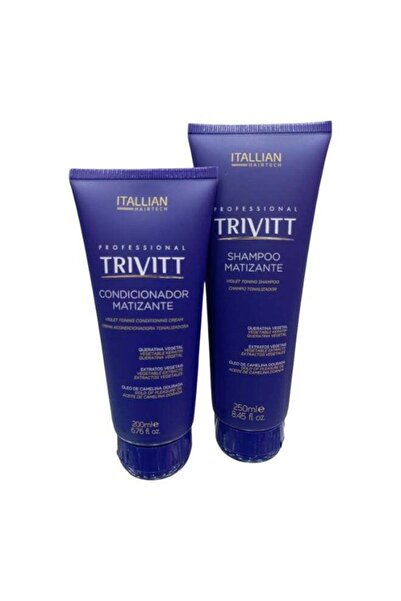 İTALLİANO Violet Tone Kit for Blonde Hair: Shampoo 250ml and Conditioner 200m...