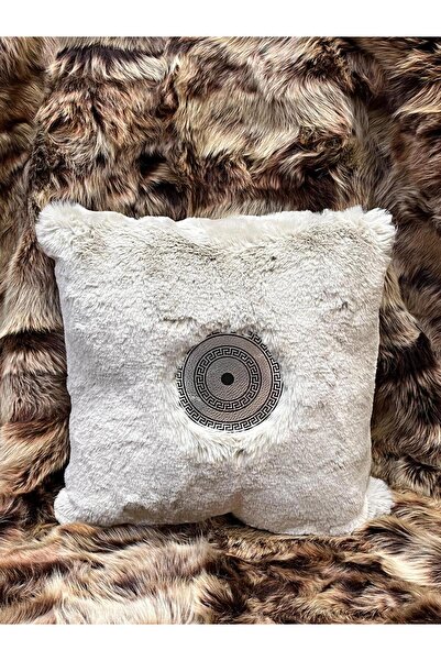 SANCAK DERİ HALI Silver-Detail Plush Kirlent