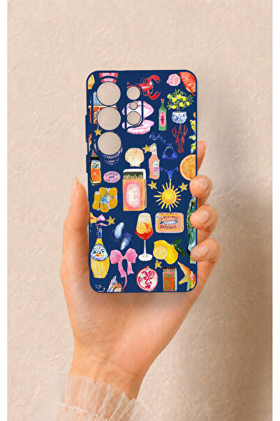 Vip Case Samsung S26 Ultra Uyumlu Summer Desenli Silikon Kılıf
